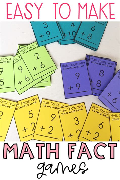 math games for elementary students|51 Easy Math Facts Games and Activities .